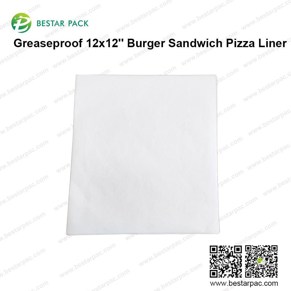 Yağ Geçirmez 12x12'' Burger Sandviç Pizza Kaplaması